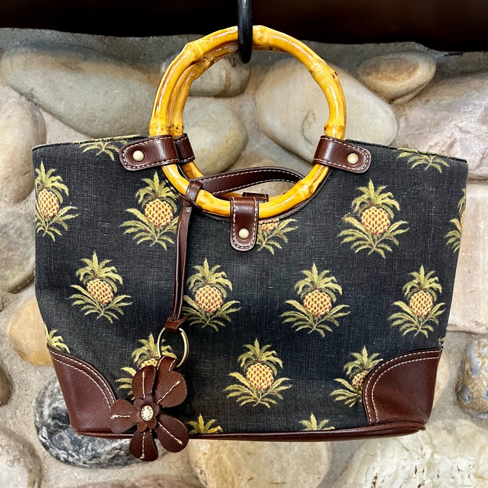 Relic Pineapple Bamboo Purse